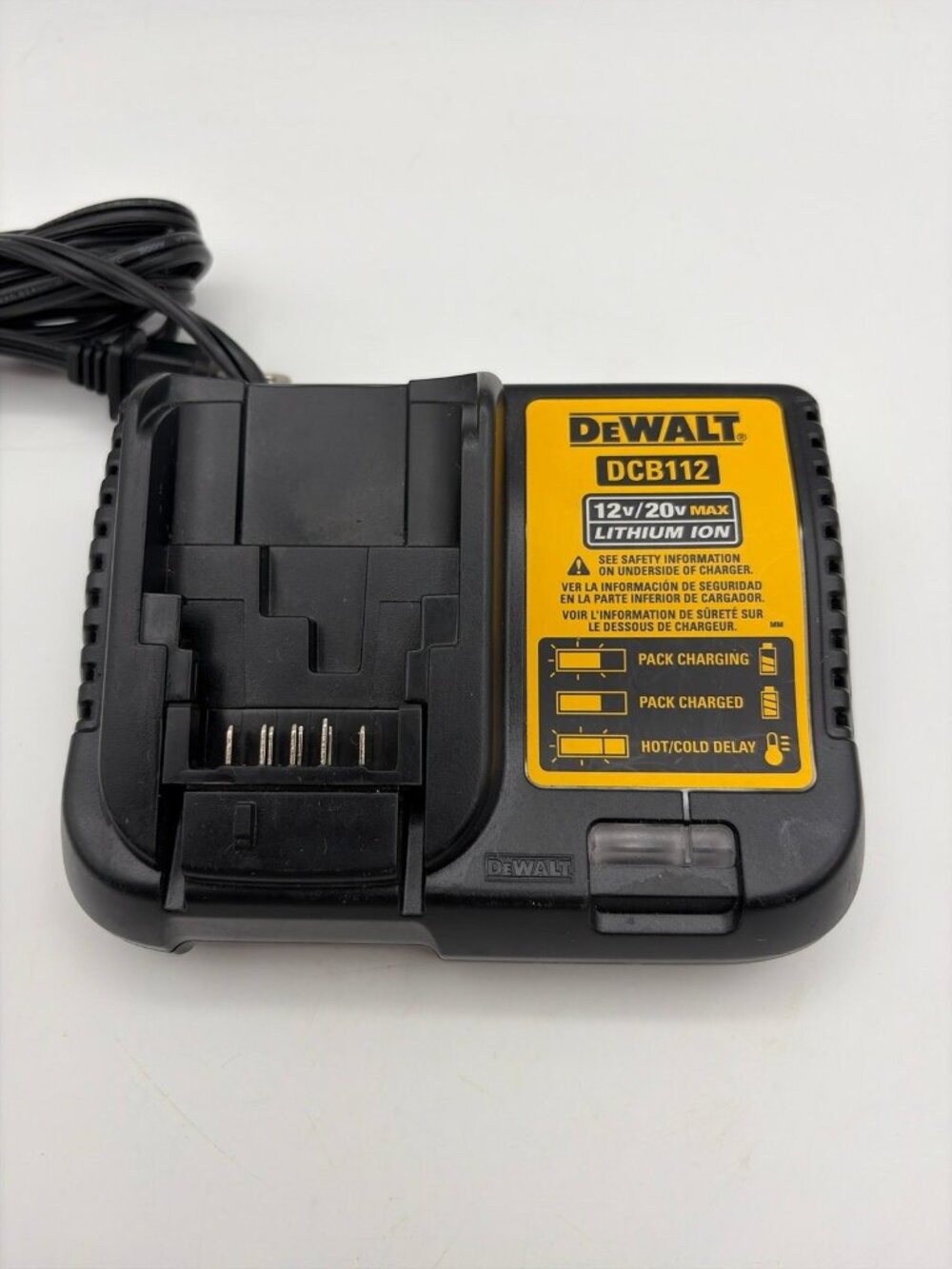DeWalt DCB112 12v/20v MAX LITHIUM ION Li-ion Battery Charger OEM Tested Working